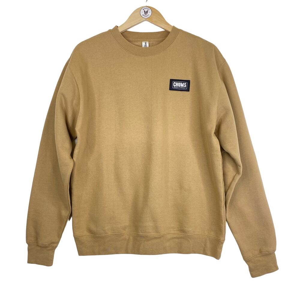 Chums Classic Pullover Sweatshirt Unisex L Tan